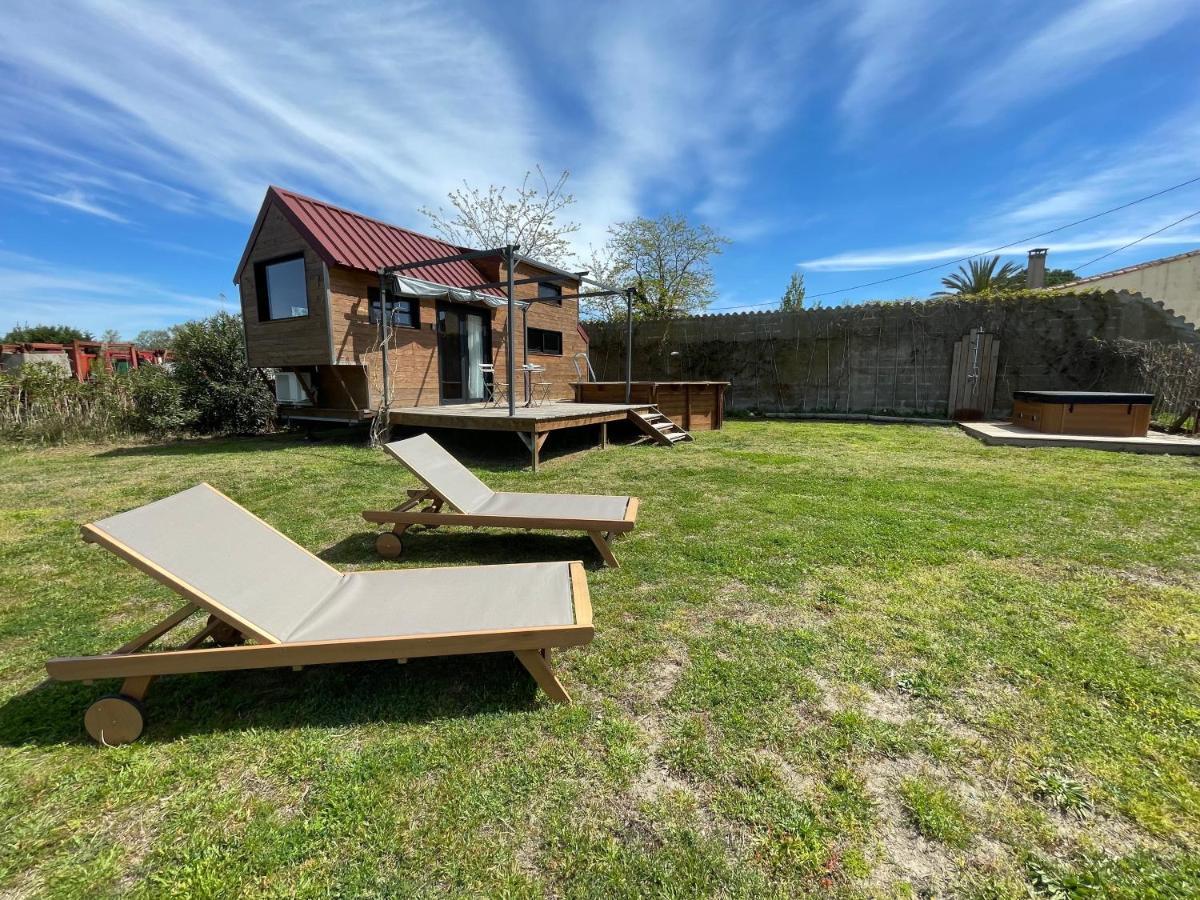 Myinsolite - Tiny-House, Jacuzzi, Brasero, Piscine Aigues-Mortes Exterior foto